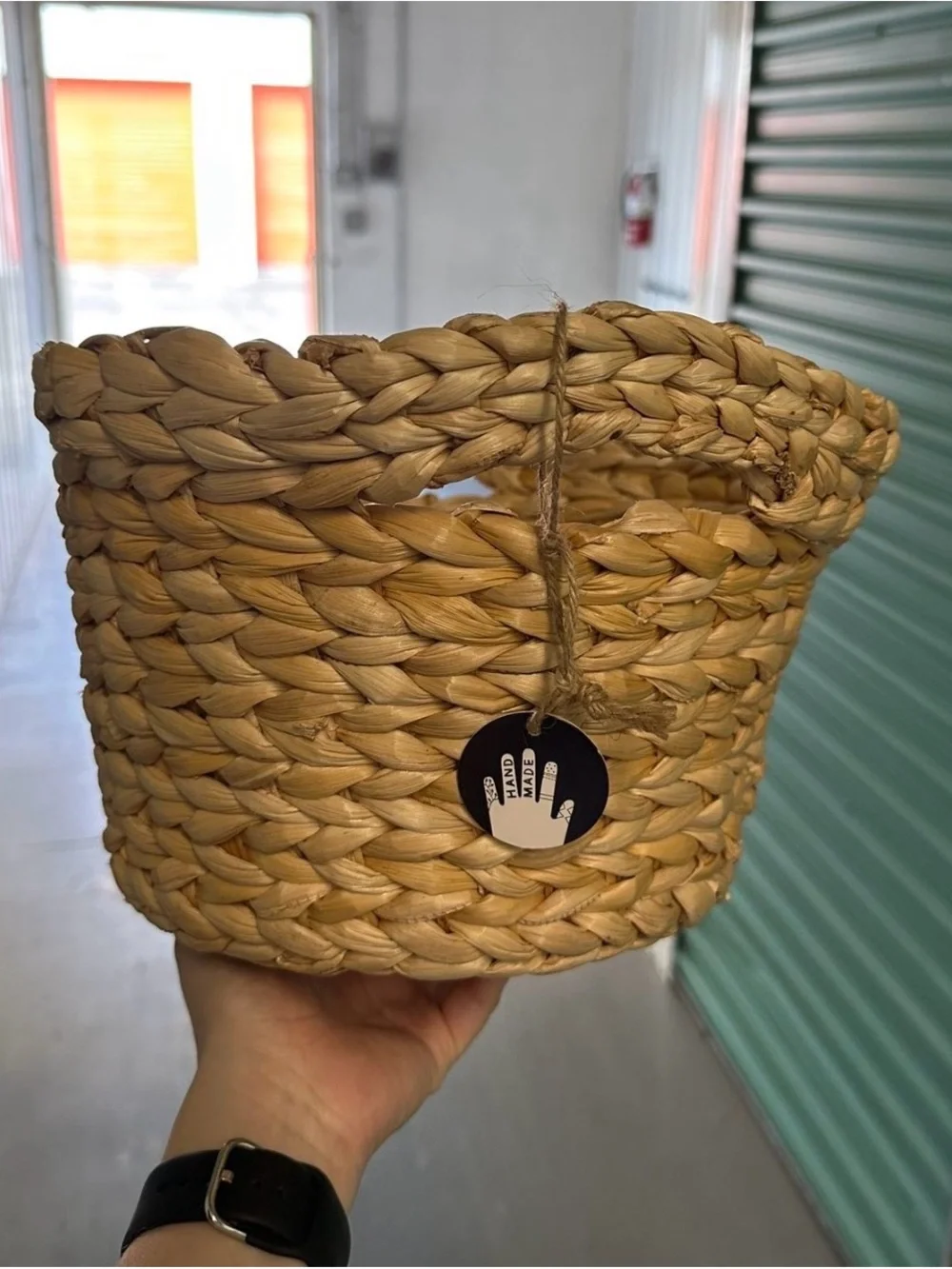 IKEA Natural Woven Seagrass Basket